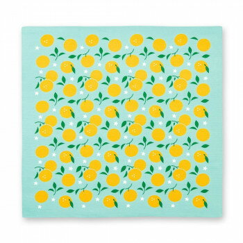 Japanese Wrapping Cloths - おかみさん 大風呂敷 70cm 柚子 06568【メーカー直送：代金引換不可：同梱不可】【北海道・沖縄・離島は配達不可】