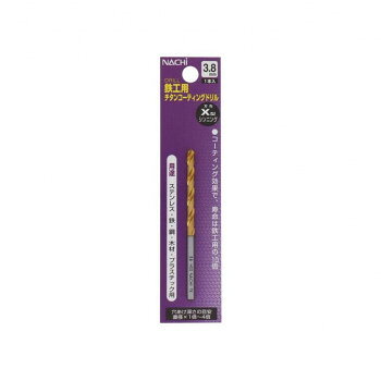 ナチ　チタンコートドリル　シンニング　3.8mm　454238【メーカ...(3.0)