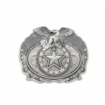 トロフィースタイルバックル イーグルスター シルバーアンティック 1ヶ PI73317-05【メーカー直送：代金引換不可：同梱不可】【北海道・沖縄・離島は配達不可】
