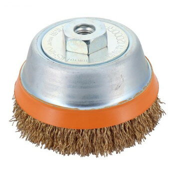 建工快速　カップブラシ　スカート付75mm　KCBー75KS　436105【メーカー直送：代金...