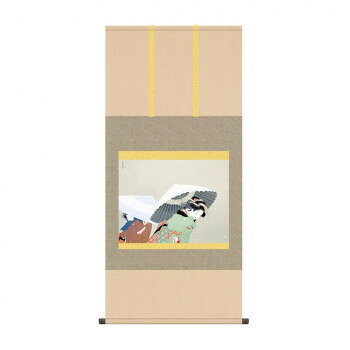 掛軸 上村松園牡丹雪 54.5×115cm KZ2G9-026【メーカー直送：代金引換不可：同梱不可】【北海道・沖縄・離島は配達不可】