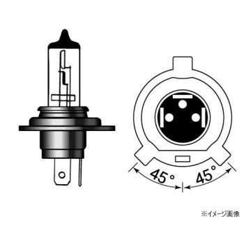 M＆Hマツシマ ハロゲンバルブ(1個) H4 12v 60/55w S2スーパークリア 16H SC【メー...