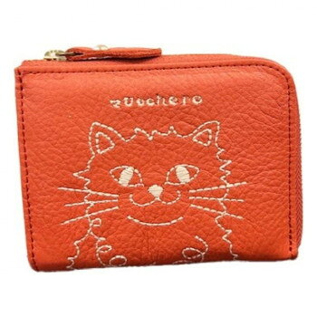 U, 吉 - zucchero Nerina ネリーナ ミニ財布 カード入れ×6 オレンジ 55520【メーカー直送：代金引換不可：同梱不可】【北海道・沖縄・離島は配達不可】