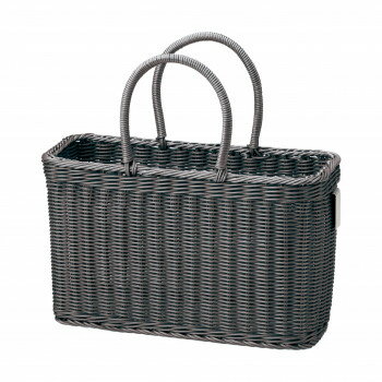 Storage Box - サンリツ キレーネ プリュス 洗える超抗菌素材の手提げかご S DGY 3P037DGY【メーカー直送：代金引換不可：同梱不可】【北海道・沖縄・離島は配達不可】