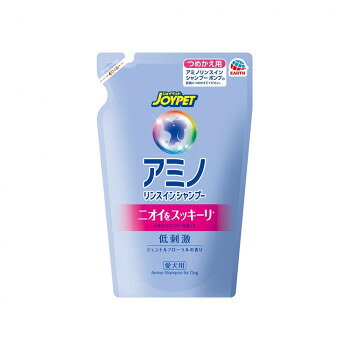 ※パッケージ、デザイン等は予告なく変更される場合があります。※画像はイメージです。商品タイトルと一致しない場合があります。愛犬とふれあうときに気になるニオイをスッキリ洗い落とします。やさしいジェントルフローラルの香りです。※生後3ケ月未満の子犬には使用しないこと。サイズ個装サイズ：21.6×13.5×5.9cm重量個装重量：430g成分水、ココイルグルタミン酸2Na、グリセリン、ラウロイルメチルアラニンTEA、フェノキシエタノール、香料、キサンタンガム、パラベン、カキタンニンエキス、ポリクオタニウム-10仕様動物用雑貨容量:400ml(詰め替え用)生産国日本広告文責:株式会社ホームセンターセブンTEL:0978-33-2811※パッケージ、デザイン等は予告なく変更される場合があります。※画像はイメージです。商品タイトルと一致しない場合があります。fk094igrjs