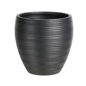 PE Pot Series Leger レジェ PE鉢カバー つぼ型 ブラック ケンガイ10号用 F180-001K【メーカー直送：代金引換不可：同梱不可】【北海道・沖縄・離島は配達不可】