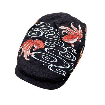 大西賢製販 Ripple 刺繍ハンチング 金魚 黒 H32-SH16【メーカー直送：代金引換不可：同梱不可】【北海道・沖縄・離島は配達不可】