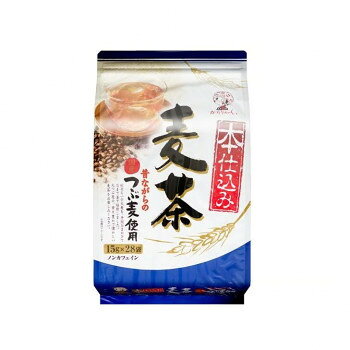 ※パッケージ、デザイン等は予告なく変更される場合があります。※画像はイメージです。商品タイトルと一致しない場合があります。粒ぞろいの大麦を丁寧に磨きあげ、丸つぶのまま水に浸し、ごはんの様にふっくら蒸して乾燥させ、芯まで釜で焙煎した、ひと手間かけた本仕込みの麦茶です。丸つぶ麦の懐かしい香りとまろやかな甘みをお楽しみいただける、ロングセラー商品です。水からティーバッグを入れて、煮出していただくとより美味しくお召し上がりいただけます。カフェインゼロなのでお子様からお年寄りまで安心してお飲みいただけます。【基本の飲み方】煮出し(1Lに1袋。煮出し3分、放置5分)やかんに、水1Lに対してティーバッグ1袋を入れ、火にかけます。沸騰したら弱火にし、3分間煮出します。火を消し、5分ほど蒸らしてから、ティーバッグを取り出してください。冷やしてお飲みになる場合は、粗冷まし後、容器に移し、冷蔵庫で冷やしてお召し上がりください。お湯出し(熱湯1Lに1袋、15〜20分)1Lの熱湯に対し、ティーバッグ1袋を入れます。15〜20分浸出させ、お好みの濃さになりましたら、よくかき混ぜて、ティーバッグを取り出してください。粗冷まし後、冷蔵庫で冷やしてお召し上がりください。※作ったお茶は、冷蔵保存をし、できるだけ1日で飲み切ってください。※精白加工麦を使用しておりますので、麦茶の色は薄く出るのが特徴です。内容量420g(15g×28袋)サイズ個装サイズ：50×28×27cm重量個装重量：8980g仕様賞味期間：製造日より140日生産国日本広告文責:株式会社ホームセンターセブンTEL:0978-33-2811※パッケージ、デザイン等は予告なく変更される場合があります。※画像はイメージです。商品タイトルと一致しない場合があります。栄養成分栄養成分表示(1袋15gあたり)推定値エネルギー60kcal/たんぱく質1.7g/脂質0.4g/炭水化物12.4g/食塩相当量0.005g栄養成分表示(浸出液100mlあたり)推定値エネルギー0kcal/たんぱく質0g/脂質0g/炭水化物0.1g/食塩相当量0gカフェイン:0g原材料名称：麦茶(ティーバッグ)大麦(国産)、カラメル色素保存方法高温・多湿を避け、移り香にご注意ください。製造（販売）者情報販売者:株式会社宇治森徳大阪府松原市三宅西5丁目716-3fk094igrjs