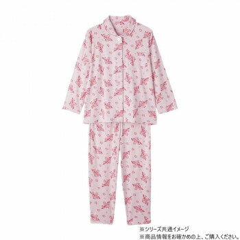 ケアファッション ワンタッチのびのびストレッチパジャマ (婦人) ピンク LL 8004533【メーカー直送：代金引換不可：同梱不可】【北海道・沖縄・離島は配達不可】
