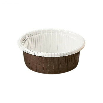 天満紙器 カールカップ 茶 53x24 100枚 CR-12-0001【メーカー直送：代金引換不可：同梱不可】【北海道・沖縄・離島は配達不可】