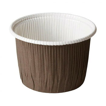 天満紙器 カールカップ 茶 73x67 50枚 CR72-0001【メーカー直送：代金引換不可：同梱不可】【北海道・沖縄・離島は配達不可】