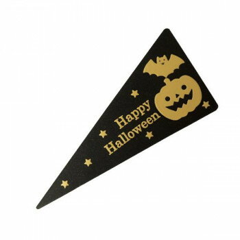 天満紙器 ケーキピック ゴールドハロウィーン 100枚 XG239-0001【メーカー直送：代...