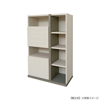 日本製組立家具 収納キャビネット サイドボード ホワイト co-pabo-1280ot-wh【メーカー直送：代金引換不可：同梱不可】【北海道・沖縄・離島は配達不可】