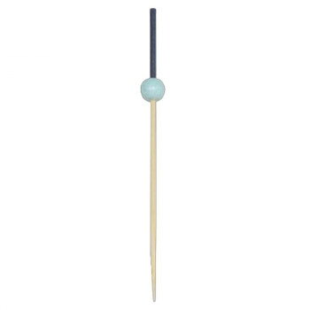 神堂 玉かんざし串 水色 9cm 100本 カラフルなビーズ珠をあしらったピック 飾り串 8272【メーカー直送：代金引換不可：同梱不可】【北海道・沖縄・離島は配達不可】 hc888-12661300 セブンプロ パッケージ画像