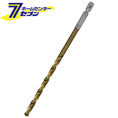 藤原産業 六角軸Tin鉄ドリル 微長 6.0MM [先端工具 鉄工アクセサリ 六角軸ドリル]