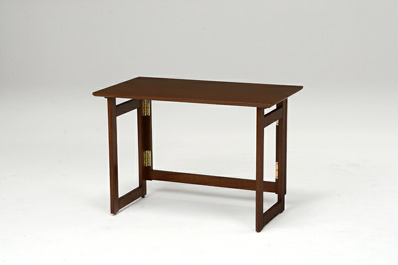 折りたたみテーブル (約)幅80×奥行40×高さ55cm VT-7810DBR 萩原 [2]