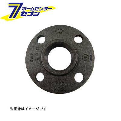10Kフランジ ねじ込み式鋳鉄製管フランジ 黒 15A （H-10KF_15A） [ 東尾メック]