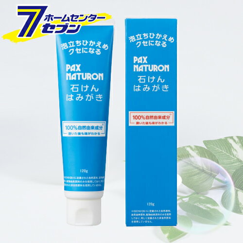 【ポイント5倍】パックスナチュロン 石けんはみがき 120g 太陽油脂 [オーラルケア デンタルケア 歯みがき粉 歯磨き ハミガキ pax naturon]【ポイントUP: 2025年8月11日23:59まで】のサムネイル