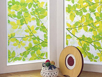 窓飾りシート(ガラスフィルム) 46x90cm ge-4635-gr 明和グラビア [窓 目隠し UV紫...