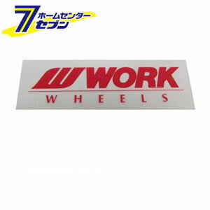 WORK ワーク ミニステッカー 90mm レッド WORK [シール デコレーション]