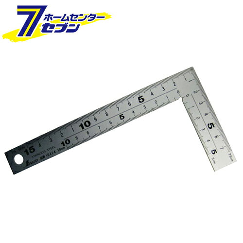 乐天商城 - 曲尺厚手広巾 シルバー 15CM 10424 シンワ測定 [大工道具 測定具 曲尺]