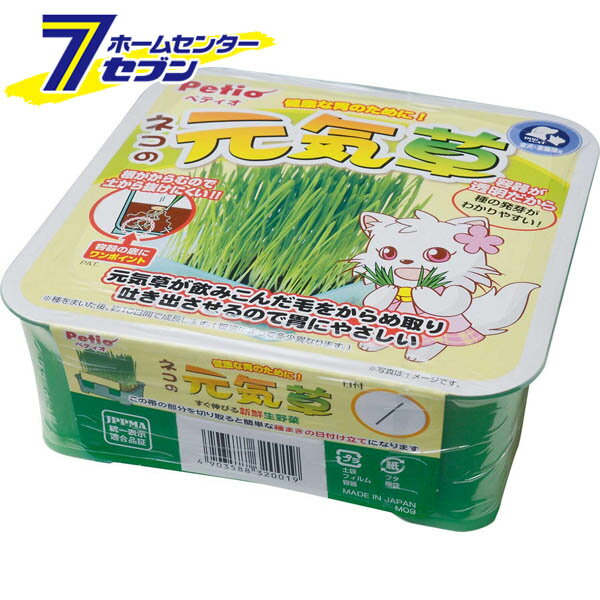 ネコの元気草 1個 ペティオ Petio [犬 野菜 イヌ 野菜 猫 野菜 ネコ 野菜 猫 ヘアボール ムネヤケ 解消..