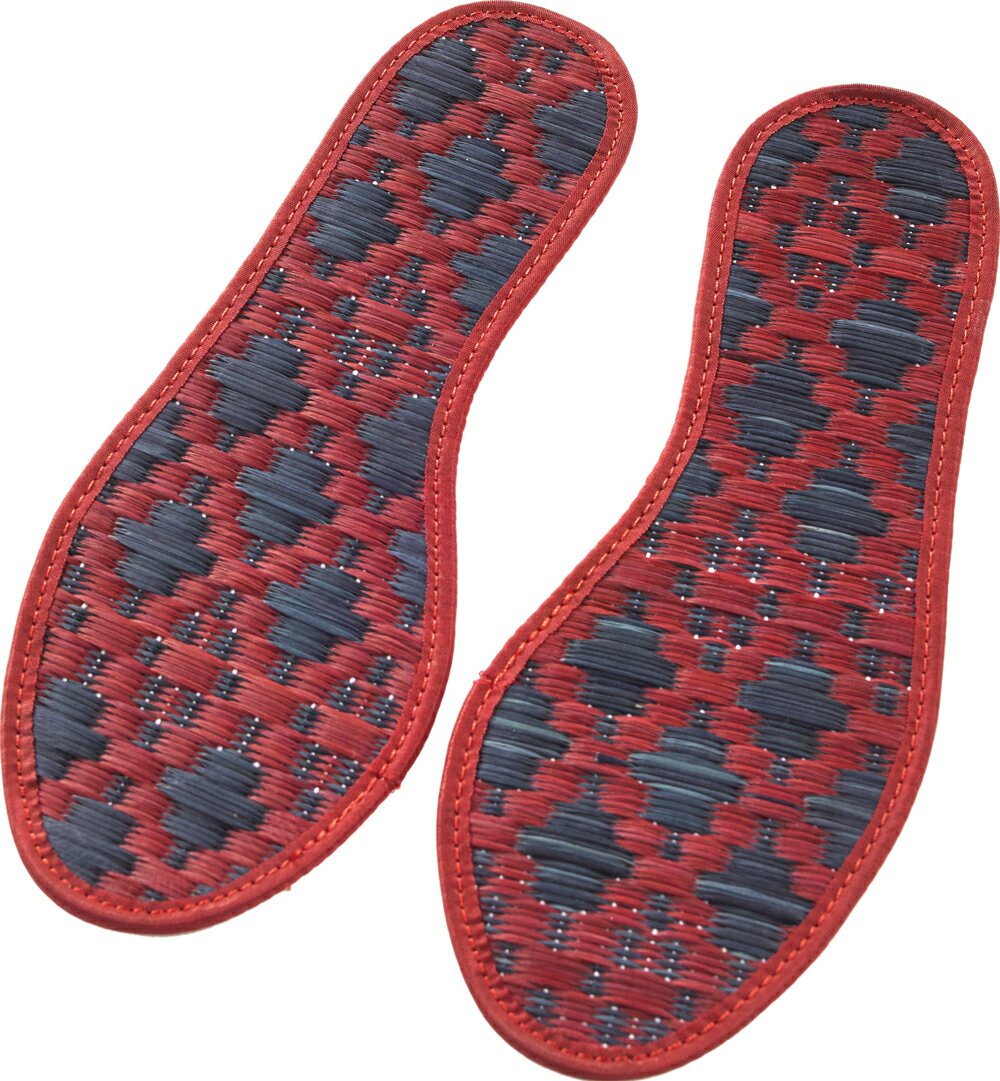 い草インソール バジル RE サンダルタイプ 吸着シート付 Lサイズ（※男女共通：約26〜28cm） 大島屋 [中敷き インソール]