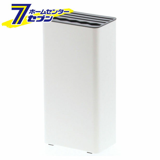 キッチンナイフ＆ハサミスタンド プレート ホワイト 山崎実業 [台所便利グッズ キッチン収納グッズ 包..