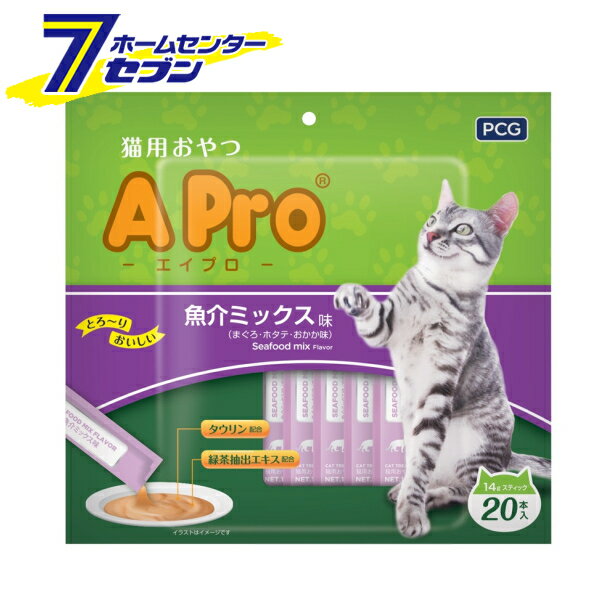 Apro 猫おやつ 魚介ミックス 14g×20本入 森光商店 [ウエットフード]