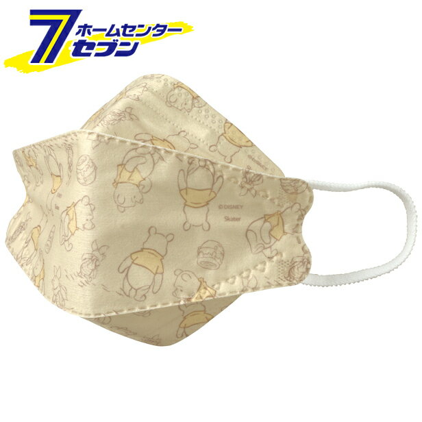 スケーター 高機能立体マスク 大人用 ふつうサイズ 5枚入 くまのプーさん MSKSH4_574184 [おとな用マスク くちばし型 ダイヤモンド型 普通 花粉 ウイルス キャラクター]