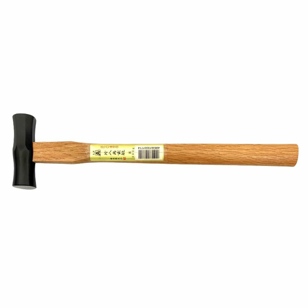 須佐製作所 王将 黒片八角玄能 300g [大工道具 金槌 木柄玄能]