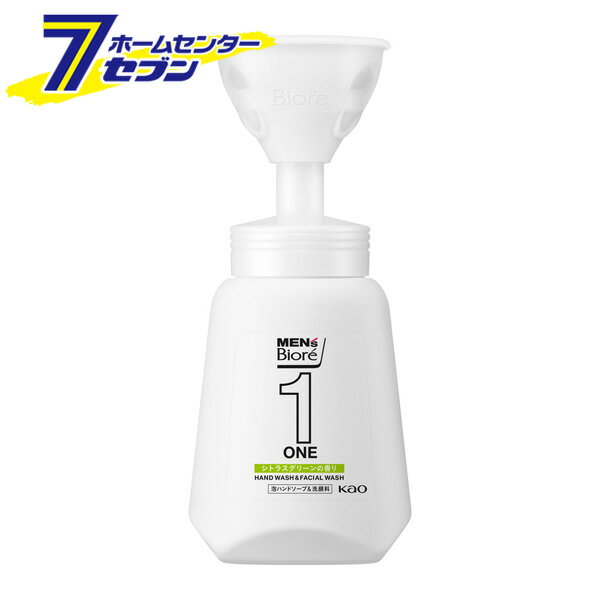 花王 メンズビオレ ONE 泡ハンドソープ＆洗顔料 本体 250ml [メンズケア メンズソープ 手洗い 洗顔 シェービング 手 顔 医薬部外品]