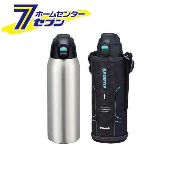 ピーコック ワンタッチストレートドリンクボトル 800ml (ブラック) AJC-F82 B [水筒 保冷 スポーツドリンク対応 魔法瓶 直飲み 洗いやすい 大容量 スポーツ アウトドア キッズ 子供 Peacock ]