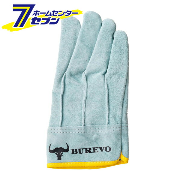 牛床革手袋 スタンダード グリーン L SR-003 [背縫い オイル加工 内綿 耐久性 BUREVO 中部物産貿易]