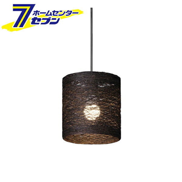 ペンダントライト バンタラン エスニックブラウン E26 PL8L-E26BT22EB [LED 天井 吊下げ 照明 麻紐 アイリスオーヤマ]
