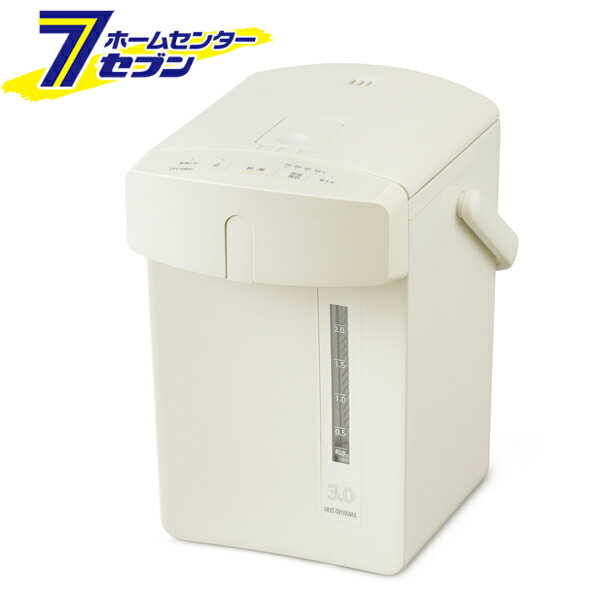 ジャーポット 3.0L マイコン式 アイボリー IAHD-230-C [電気ポット 保温 空焚き防止 お手入れ簡単 アイリスオーヤマ]