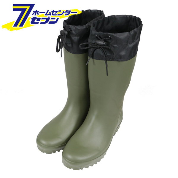 長靴 スタンダード 履き口カバー紐付き アーミー M HB-789 [作業長靴 ブーツ ロング 吸汗速乾 畑 農作業 防水 コーコス信岡 CO-COS]