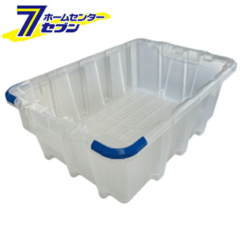 ネスコン クリア/ブルー W410×D280×H135mm 日本製 NSB-10BC [コンテナ 収納 整理 保管 倉庫 アウトドア ネオスター]