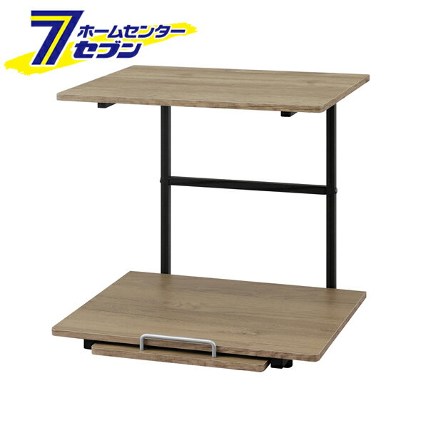 【ポイント2倍】冷蔵庫上ラック ブラック&アッシュブラウン RUR-480R [レンジラック レンジ台トースター置き キッチン 棚 デッドスペース収納 IRIS アイリスオーヤマ]【ポイントUP: 2025年6月4日20:00〜 6月11日1:59まで】