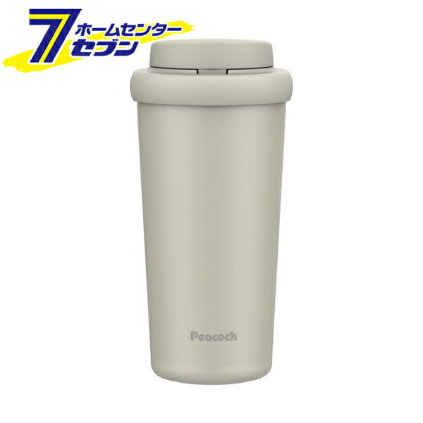 ワンタッチ タンブラー 保温保冷 0.4L ホワイト AED-40W ピーコック [水筒 マグボトル スポーツドリン..