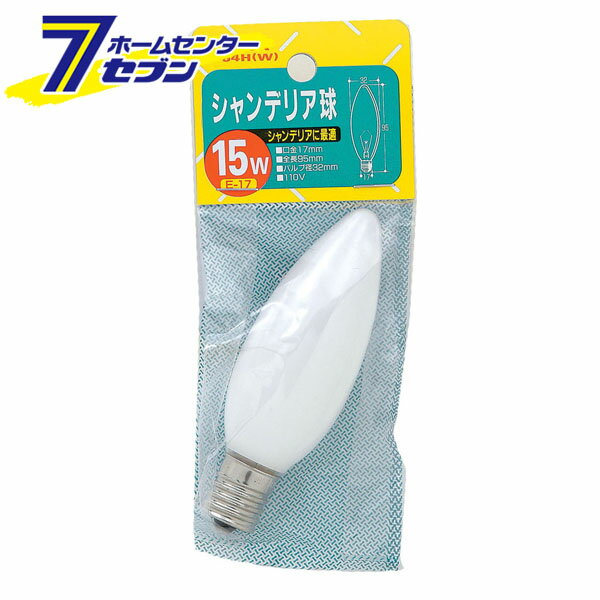 ELPA ǥꥢ 15W E17 ۥ磻 G-64H(W) [ŵ Ǯŵ ]