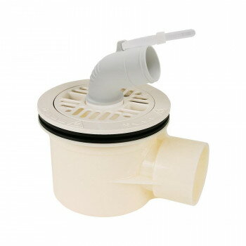 テクノテック 洗濯機用防水パン用排水T.Tトラップ SNT-W-W1 アイボリーホワイト【メーカー直送：代金引..