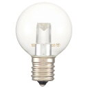 OHM LEDミニボール球装飾用 G40/E17/1.2W/55lm/クリア電球色 LDG1L-H-E17 13C【メーカー直送:代金引換不可:同梱不可】【北海道・沖縄・離島は配達不可】