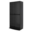 コレクションラックワイド ハイタイプ 奥行39cm本体 CR-T8339 BK・ブラック【メーカー直送:代金引換不可:同梱不可】【北海道・沖縄・離島は配達不可】