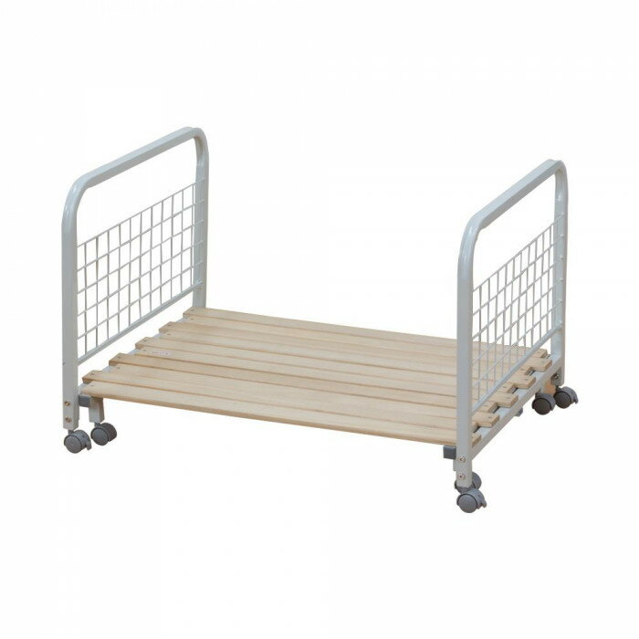 伸縮式桐すのこ布団収納ラック TS-80WH ホワイト【メーカー直送：代金引換不可：同梱不可】【北海道・沖縄・離島は配達不可】