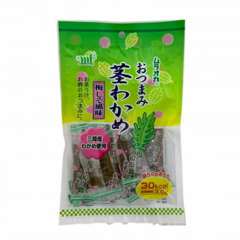 村岡食品工業 おつまみ茎わかめ 梅しそ風味 50g×12袋【メーカー直送：代金引換不可：同梱不可】【北海..