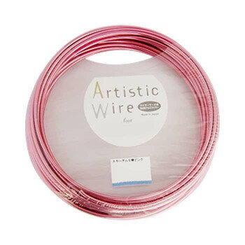 Artistic Wire(アーティスティックワイヤー)　カラーアルミ線　ピンク　2.0mm×10m【配送方法:メール便/..
