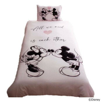 カバーリング3点セット(枕カバー・掛布団カバー・シーツ) ディズニー ミッキー＆ミニー シングル SB-65..