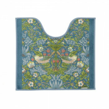 イチゴドロボウ トイレマット 60×65Vcm FT1702A BG ブルーグリーン【メーカー直送：代金引換不可：同梱不可】【北海道・沖縄・離島は配達不可】