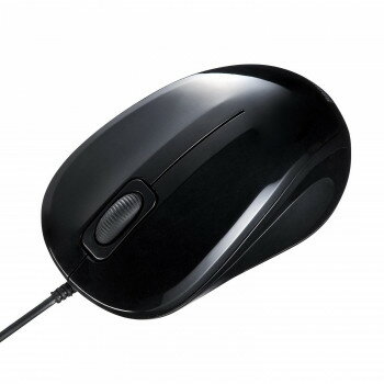 サンワサプライ 抗菌・静音有線ブルーLEDマウス ブラック MA-YBSK315BK【メーカー直送:代金引換不可:同梱不可】【北海道・沖縄・離島は配達不可】